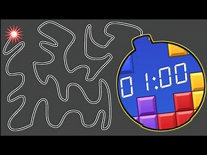 1 Minute Timer Bomb Block Blast 💣⏱️ | Countdown with Explosion & Colors #Shorts