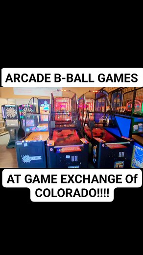 ARCADE BASKETBALL GAMES Available At GAME EXCHANGE OF COLORADO Your Gameroom Mancave Or SheShed SUPERSTORE "Take FUN Home" 2650 W 6th Ave Denver 303.288.6500 The 1up Arcade Bar - LoDo Rich Babich J.J. Babich JOOLA Table Tennis JOOLA USA Todd Bass Todd Bass ICE Super Chexx Bubble Hockey Brunswick Billiards Stern Pinball #coloradosprings #denver #Wyoming #vailcolorado #pooltablefun #DenverBroncos #pinballmachine #denvercolorado www.gameexchange.biz | Game Exchange of Colorado | Facebook