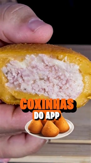 Trying out the chicken croquettes from the app!