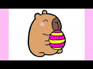 HOW TO DRAW A CUTE CAPYBARA | EASY STEP BY STEP ❤ Drawing to draw