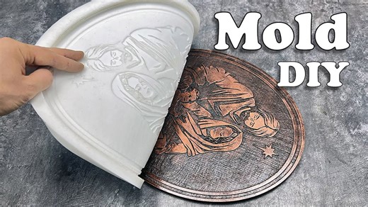 Large silicone mold birth of Jesus DIY casting