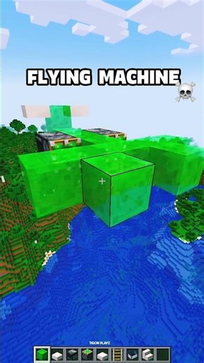 Minecraft Flying Machine ☠️🔥 #minecraft #shorts