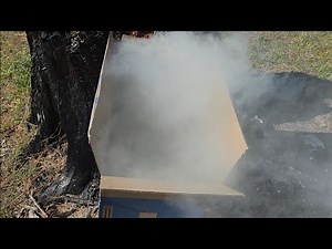 Burning Stuff 1456: Large Cardboard Boxes (Walmart)