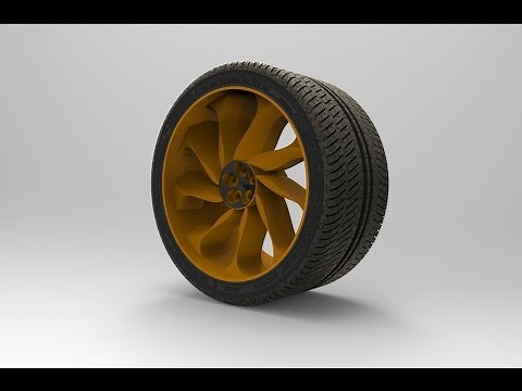 Autodesk Inventor 2014 How To Make Full Wheel Tutorial 1080p