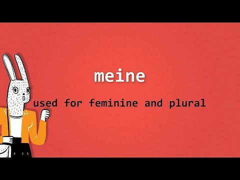 German vocabulary practice for beginners A1.1 - Lesson 2.04 - Mein, meine (My, my)