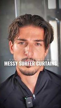 Messy Surfer Curtains - How To Do It 🌊 #hairstyle