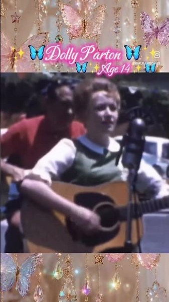 ✨🦋𝓓𝓸𝓵𝓵𝔂 𝓟𝓪𝓻𝓽𝓸𝓷 ✨Rare footage of Dolly at just 14 ✨🦋