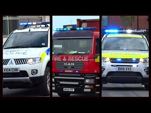 Fire Engines, Police Cars and Ambulances responding - Compilation 16
