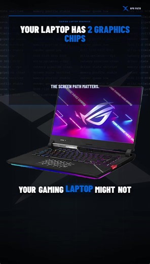 IS YOUR GAMING LAPTOP NOT USING THE GPU? #pc #gaming | gaming laptop