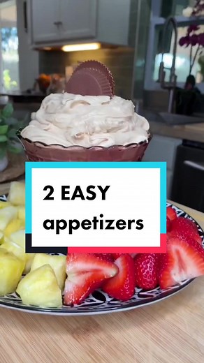 2 EASY DELICIOUS appetizers for Easter! #appetizers #easterrecipes #fruitdip #artichokedip