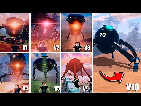 Escaping & Defeating ALL Omnidroids V.X1 - V.X10 Atmosphere Update | Omnidroids Test | Roblox