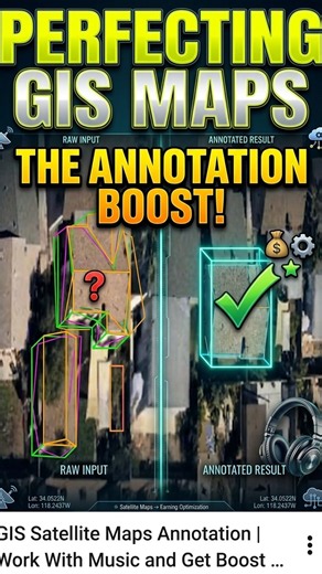 GIS Satellite Maps Annotation | Work With Music and Get Boost 😎 | Remote Jobs 🔥