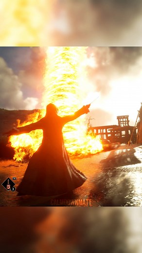 powerful fire spell #hogwartslegacy #harrypotter #gameplay | Calmdownmatt Gaming