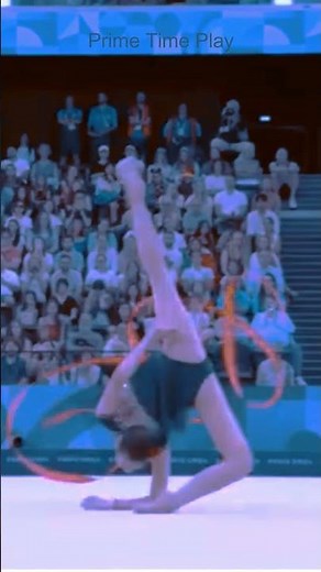 This flexibility is absolutely insane #gymnastics #rhythmic #skills