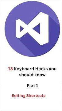 Keyboard Shortcuts in Visual Studio . Part -1 #coding #visualstudio2022 #keyboardshortcuts