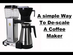 How To Descale The Technivorm Moccamaster ~ Coffee Maker?