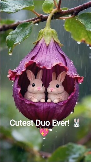 These Two Bunnies Are Just Too Cute Together! 🐰💞 #bunny #shorts