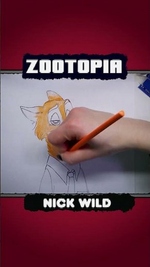 How to Draw Nick Wilde from Zootopia | Easy Step-by-Step | Full Process
