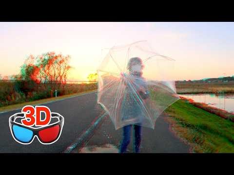 [Anaglyph 3D Video] This video will get you soaked – Water Splash | red-cyan glasses