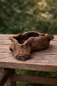 Handcrafted Rustic Wood Tree Trunk Planter | Succulent & Air Plant Pot - Etsy Canada