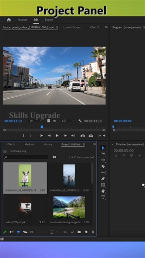 Project Panel 4 #shorts #tamil #videoediting #tutorial #premierepro #skillsupgrade #shortsfeed