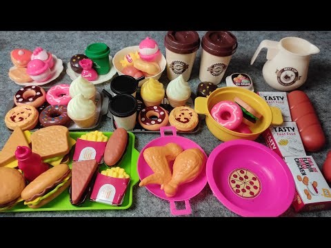 [toy asmr] Mini Burger Shop Play 🍔🍟 | Realistic Toy Food Unboxing