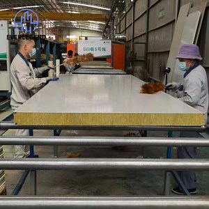 [Hot Item] Colorbond Sandwich Panel Fireproof Metal Siding Rock Wool Wall Cladding