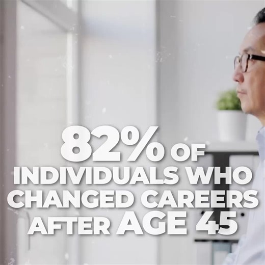 Think you're too old or too established to make a career change? I'm here to tell you that's simply not true. Research backs this up: A study by the American Institute for Economic Research found that 82% of individuals who transitioned careers after age 45 were successful. Moreover, according to the U.S. Bureau of Labor Statistics, the average person changes careers 5-7 times throughout their life, with mid-career changes between ages 39-54 showing the highest success rates in terms of satisfac