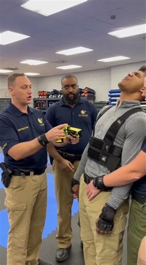 Taser Demonstration Video: Safe Firing Sequence and Real Trainee Reaction