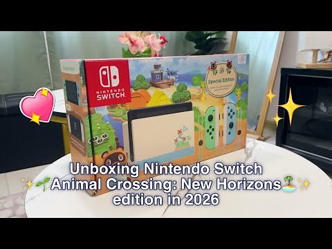 ✨ Unboxing Nintendo Switch Animal Crossing: New Horizons Special Edition (2026) ✨