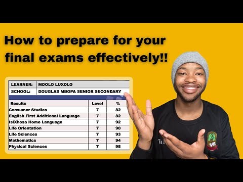HOW TO PREPARE FOR YOUR FINAL EXAMS EFFECTIVELY!! || TA MDIZO|| 5th Year UCT Medic & Honours Grad