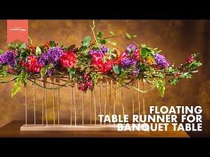 FLOATING TABLE RUNNER FOR BANQUET TABLE / Creative Edge Tutorials