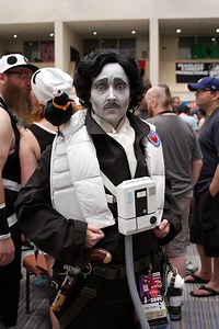 A Costume Combining Poe Dameron and Edgar Allan Poe