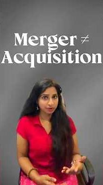 4 Terms… 1 Confusion 🤷‍♀️🫤 Merger, Acquisition, Amalgamation, Absorption.
