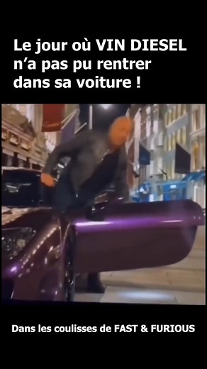 1.2M views · 7.3K reactions | Le jour où Vin Diesel... n'a pas réussi à rentrer dans sa voiture sur un tournage de Fast and Furious 藍藍 Cette archive est magique. Pour la Famille ! | FilmsActu | Facebook