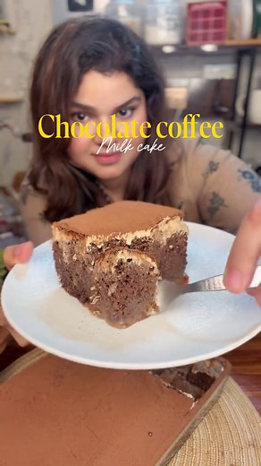 Chocolate Coffee Milk Cake Recipe for Ramadan