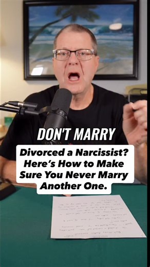 Dr. David Clarke | Psychologist on Instagram: "Don’t marry another narcissist. If you divorced a narcissist, this fear is real — and it’s justified. Your marriage to a narc was hell on earth, and the last thing you want is to repeat that nightmare with a different face. Most people look back and realize: • The red flags were there • They noticed them • But they didn’t stop the relationship Now you’re asking the right question: “How can I make sure I never marry another narcissist?” Here’s the ha