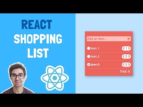Shopping List using Hooks | React Project For Beginners