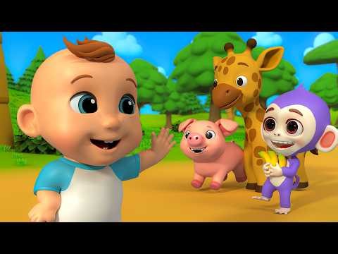 LIVE | Colorful Safari Animals Play with Coco | Learning Animal Sounds Kids Songs | LuLu Melon