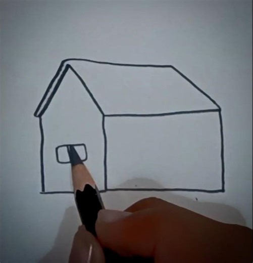 How to draw house #drawing #house #shortfeed