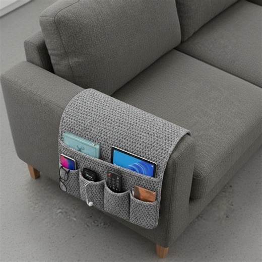 Crochet Couch Arm Organizer PDF Pattern – Sofa Storage Caddy With Pockets – Beginner Friendly Crochet Home Accessory - Etsy Canada