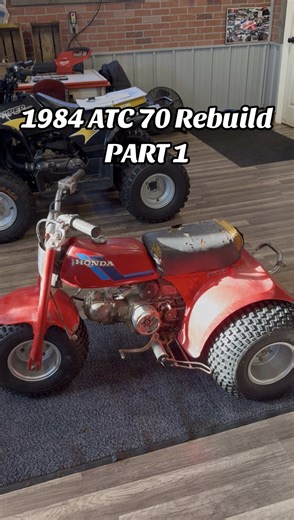 Part 1 of the 1984 ATC 70 rebuild #atc #honda #fyp #rebuild #vintage