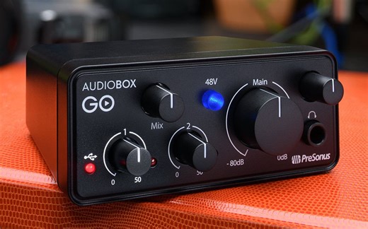 PreSonus 发布迄今为止最小的专业音频接口 AudioBox GO