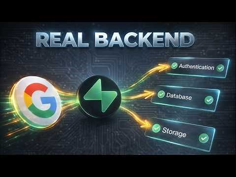 Build a Full-Stack Web App with Google AI Studio + Supabase (Auth, Database, File Uploads)