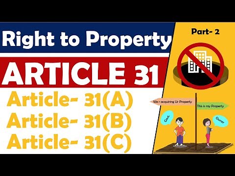 Article 31(part2)in english|right to property|Article 31A,31B,31C|39(b)39(c)|Fundamental rights|upsc
