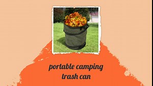 Collapsible Camping Trash Can 37.8L Portable Folding Garbage Bin with Bottom Handle Oxford Cloth Outdoor Trash Can for Car Picnic BBQ Road Trip Garden