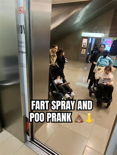 Fart spray and poo prank in elevator 💩👃 #k1ngc1 #fyp #fart #prank #elevator #funny #comedy #memes