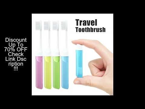 Mini Travel Toothbrush Foldable Portable Small Dental Brush Folding Traveling Adult Toothbrush in Tr