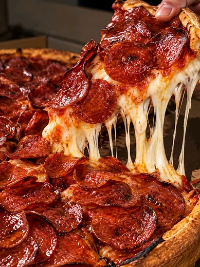 Les presento la pizza estilo Chicago. Aquí las pizzas se salen de los tradicional, tanto en sus ingredientes, combinaciones, como en su sabor #pizza #tamaulipas #nuevolaredo #mexico #delicious