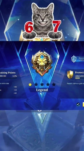 Finally Reached LEGEND Rank 🔥 Epic to Legend Rank Up /#shorts#mobilelegends#legendrank#epictolegend